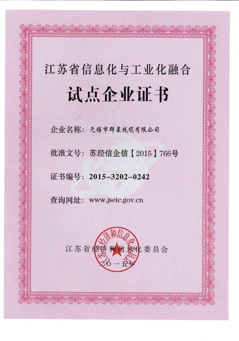 Two integration certificate
